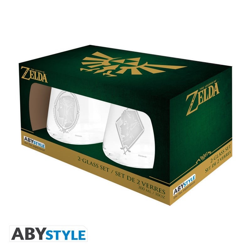 THE LEGEND OF ZELDA - Zelda & Link - Set de 2 Verres 300ml