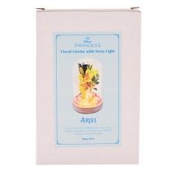 DISNEY PRINCESSES - Ariel - Cloche Florale avec Lumière Néon