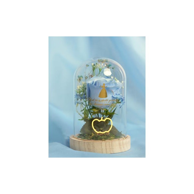 DISNEY PRINCESSES - Cendrillon - Cloche Florale avec Lumière Néon