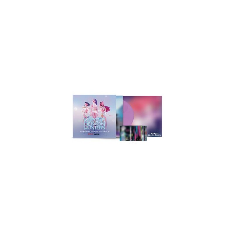 Kpop Demon Hunters - Édition Limitée Exclusivité  Vinyle Violet Inclus livret et set de 12 photocards
