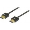 Deltaco HDMI-1092, 2 m, HDMI Type A (Standard), HDMI Type A (Standard), 3840 x 2160 pixels, 18,6 Gbit/s, Noir