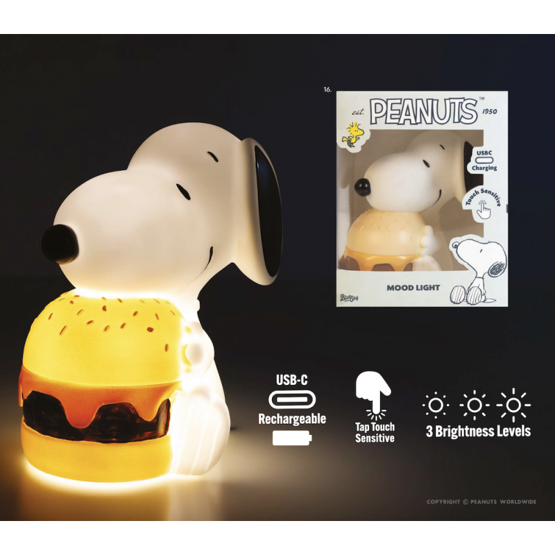 SNOOPY - Burger - Lampe Décorative - 17,5cm