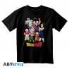 DRAGON BALL - T-Shirt DBZ Goku's Group Unisexe Noir (L)