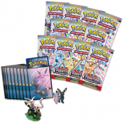 Coffret Pokémon Collection Premium Figurine Mentali et Noctali d’Évolutions Prismatiques