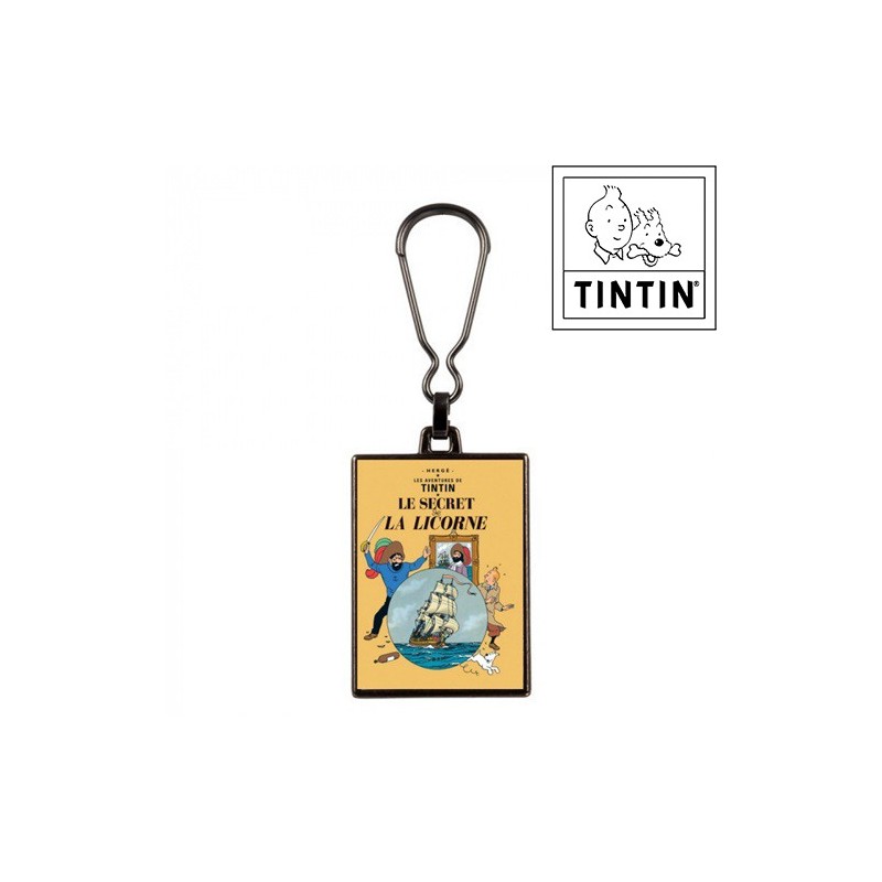 L'Étoile mystérieuse - Porte-clés Tintin - Métal - 5,5x4cm