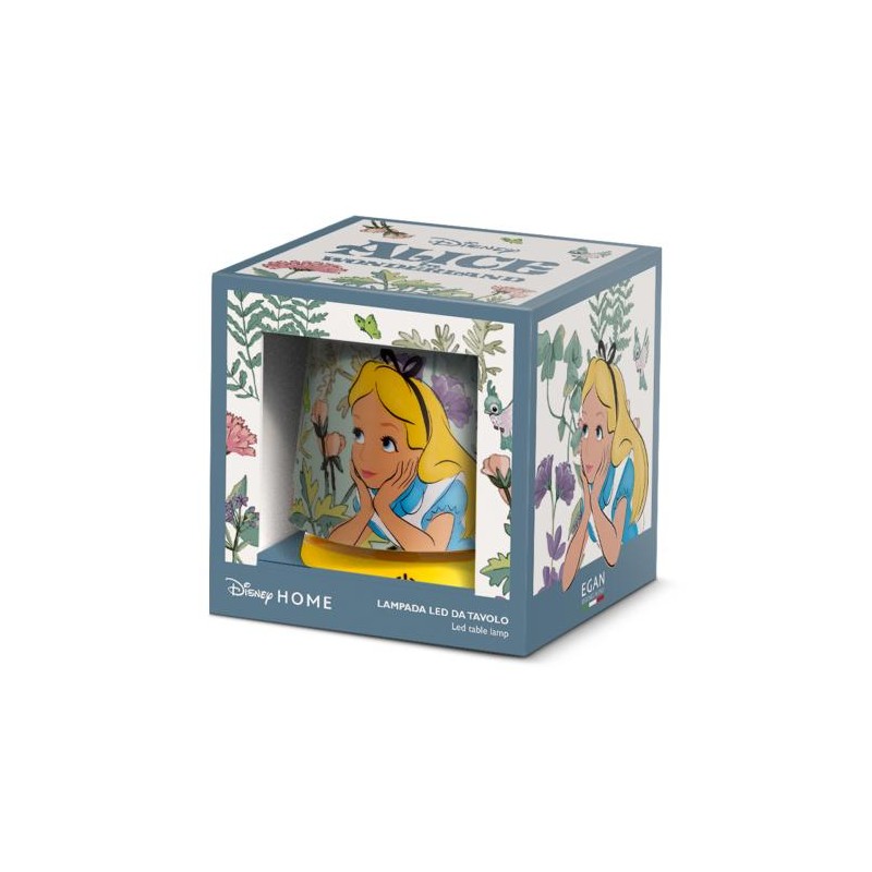ALICE AU PAYS DES MERVEILLES - Lampe de Bureau LED Rechargeable - 11cm