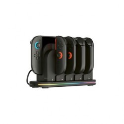 Station multicharge RVB Nacon pour 4 Joy-Con™ Noir pour Nintendo Switch™ 2 et Nintendo Switch™