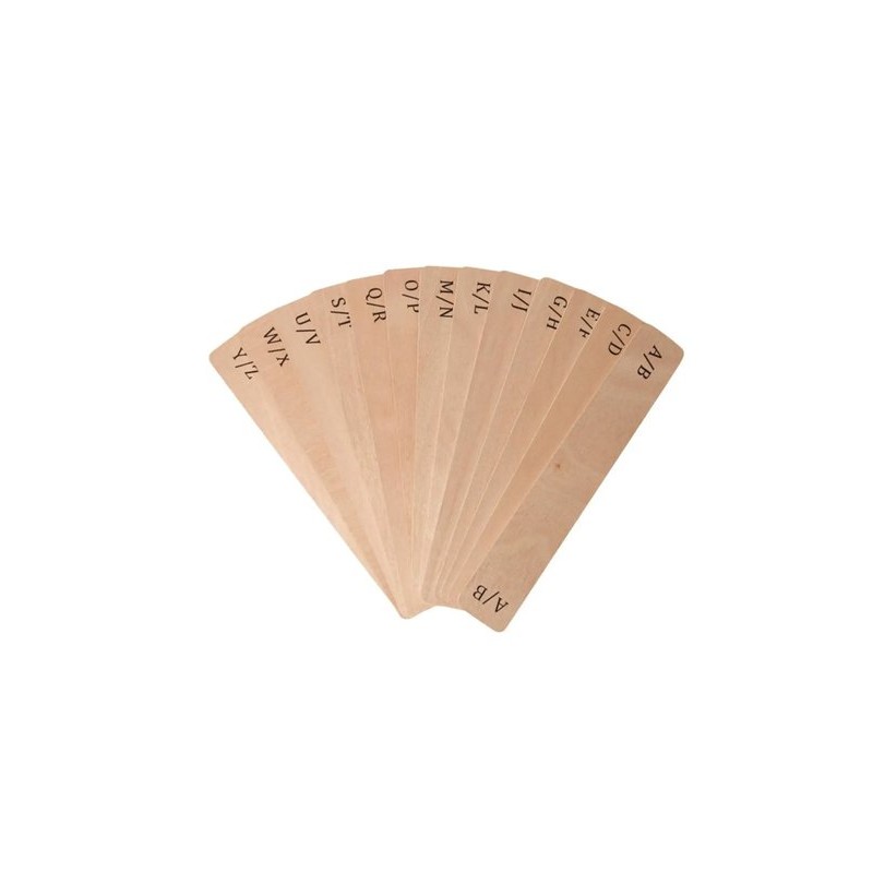 Record Dividers Plywood (26Pcs/A-Z)