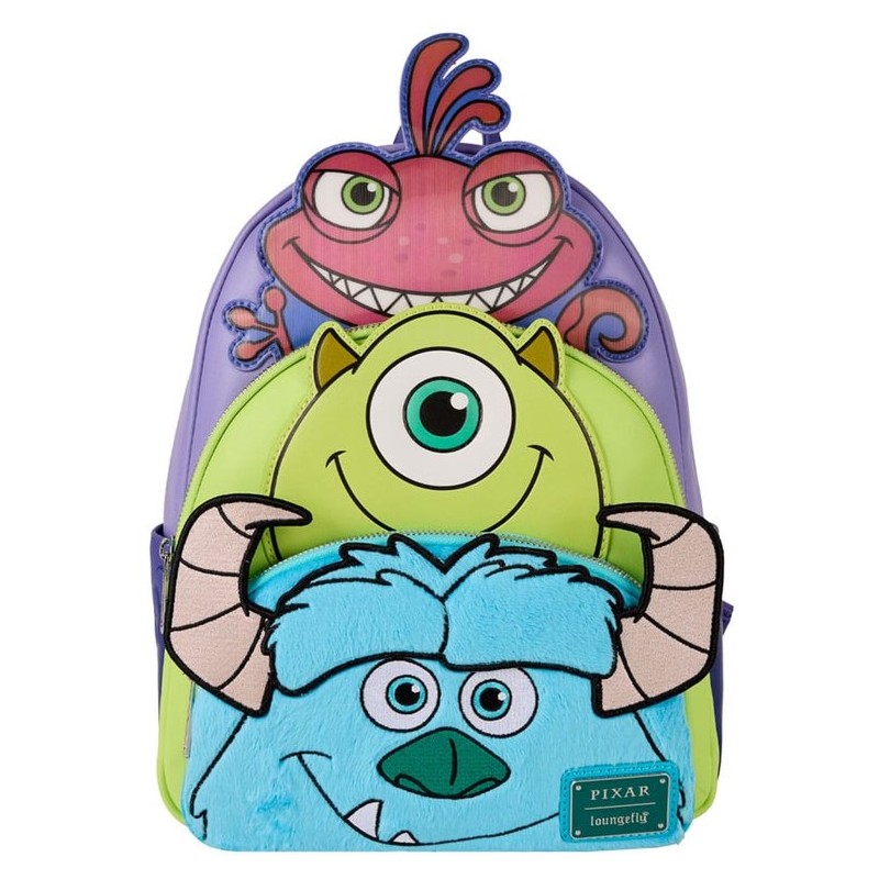 MONSTRE ET CIE - Bob, Sulley et Randall - Mini Sac à Dos LoungeFly