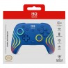 Manette de jeu RGB sans fil Afterglow Wave bleue pour Nintendo Switch 2, Switch, Switch Lite et Switch modèle OLED