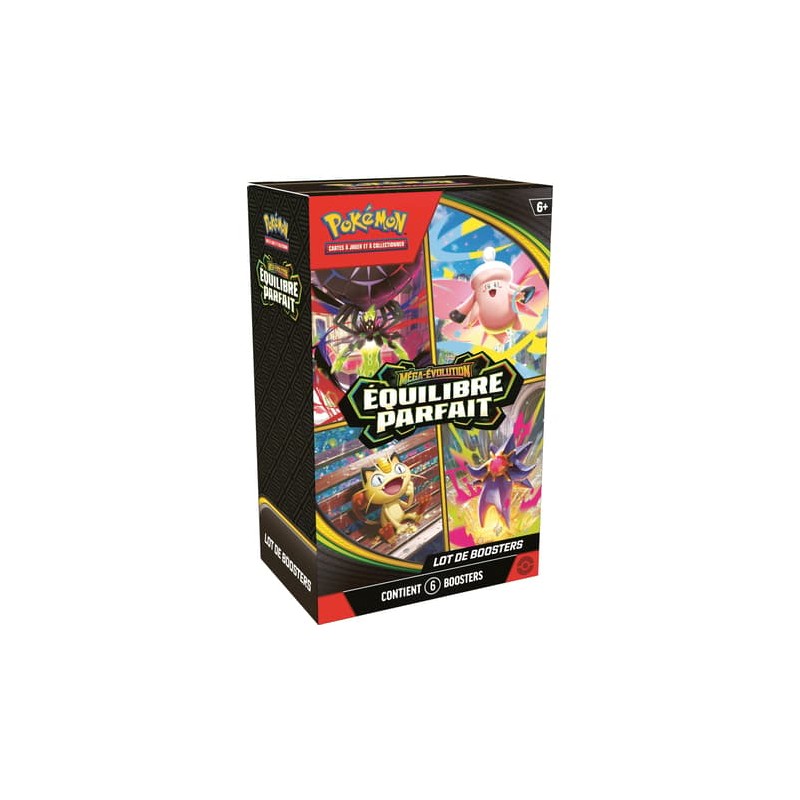 Pokémon JCC : Lot de 6 boosters Méga-Évolution - ME03 Équilibre Parfait - FR