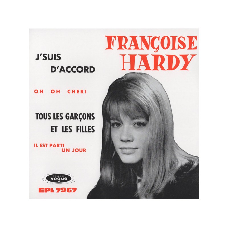 Françoise Hardy – J'suis D'accord / Tous Les Garçons Et Les Filles  RSD