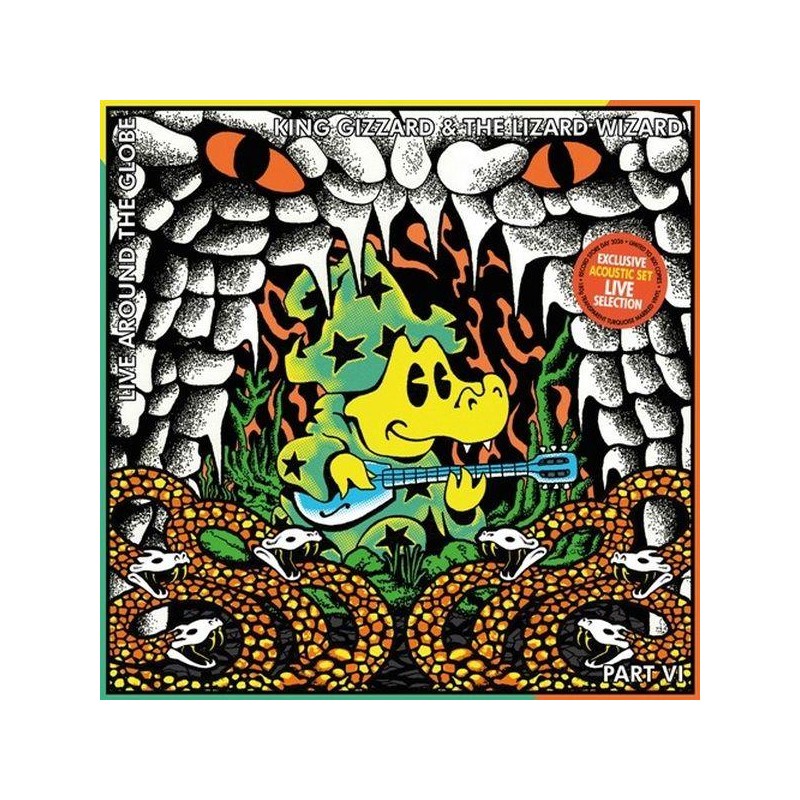 King Gizzard & The Lizard Wizard - Live Around The Globe - Part VI - The Acoustic Concert (Turquoise marbled vinyl) RSD26 (LP)