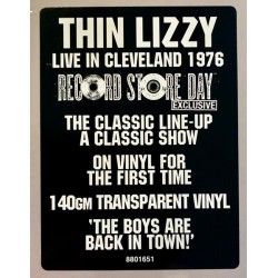 Thin Lizzy – Live In Cleveland 1976 RSD