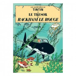 Affiche Tintin - Le Trésor...