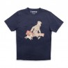 T-shirt Tintin « Ils arrivent » bleu foncé L