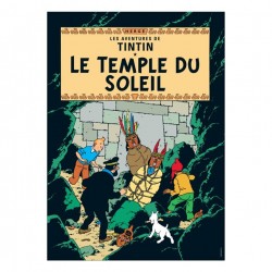 Affiche Tintin - Le Temple...