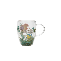 Verre avec fleurs sechées Ariel La petite sirène Disney