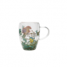 Verre avec fleurs sechées Ariel La petite sirène Disney