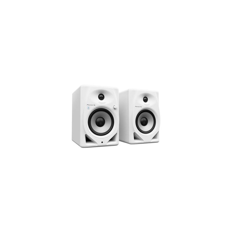 Paire D'Enceintes De Monitoring Pioneer Dj Dm-50D-Bt-W - Bluetooth - Bass Reflex - 2X25W - Mode Dj Ou Production - Blanc