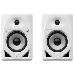 Paire D'Enceintes De Monitoring Pioneer Dj Dm-50D-Bt-W - Bluetooth - Bass Reflex - 2X25W - Mode Dj Ou Production - Blanc