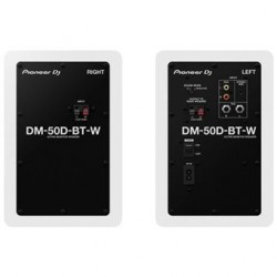 Paire D'Enceintes De Monitoring Pioneer Dj Dm-50D-Bt-W - Bluetooth - Bass Reflex - 2X25W - Mode Dj Ou Production - Blanc