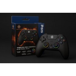 Manette Deltaco Gaming PS5 Pro - Manette sans fil - Effet Hall - RVB - Bluetooth/ 2,4 GHz - PS5