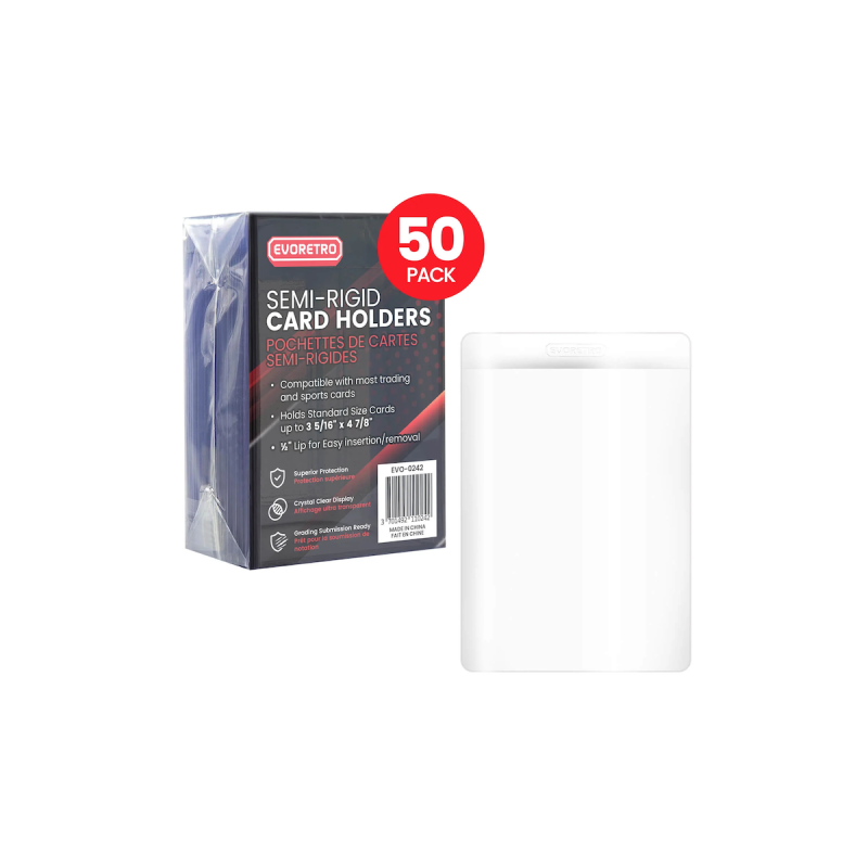 EVORETRO - Semi-Rigid Card Holders 50pc