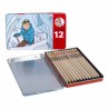 Boîte en métal Tintin avec 12 crayons de couleur - Tintin au Tibet