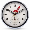 Horloge murale décorative Tintin - Objectif Lune - Acier Argenté Ø35cm