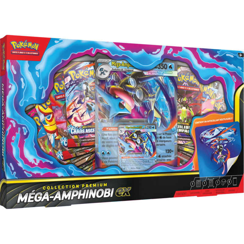 Pokémon : Collection Premium Méga‑Amphinobi‑ex
