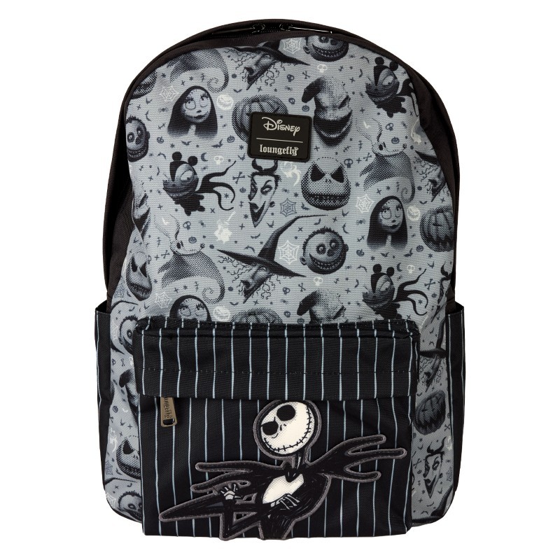Disney Loungefly Sac A Dos Nylon Full Size Nightmare Before Christmas Nbx