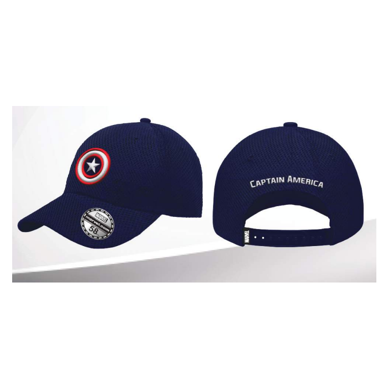 CAPTAIN AMERICA - Logo - Casquette de Baseball "Honey Comb"