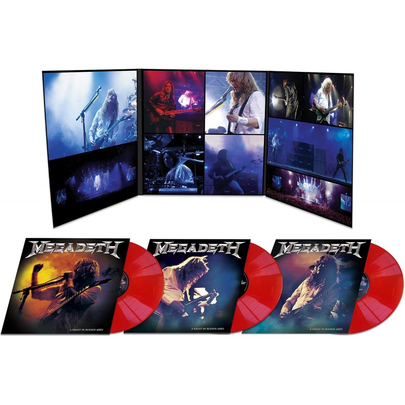 Megadeth - A Night In Buenos Aires 3xLP Vinyle coloré