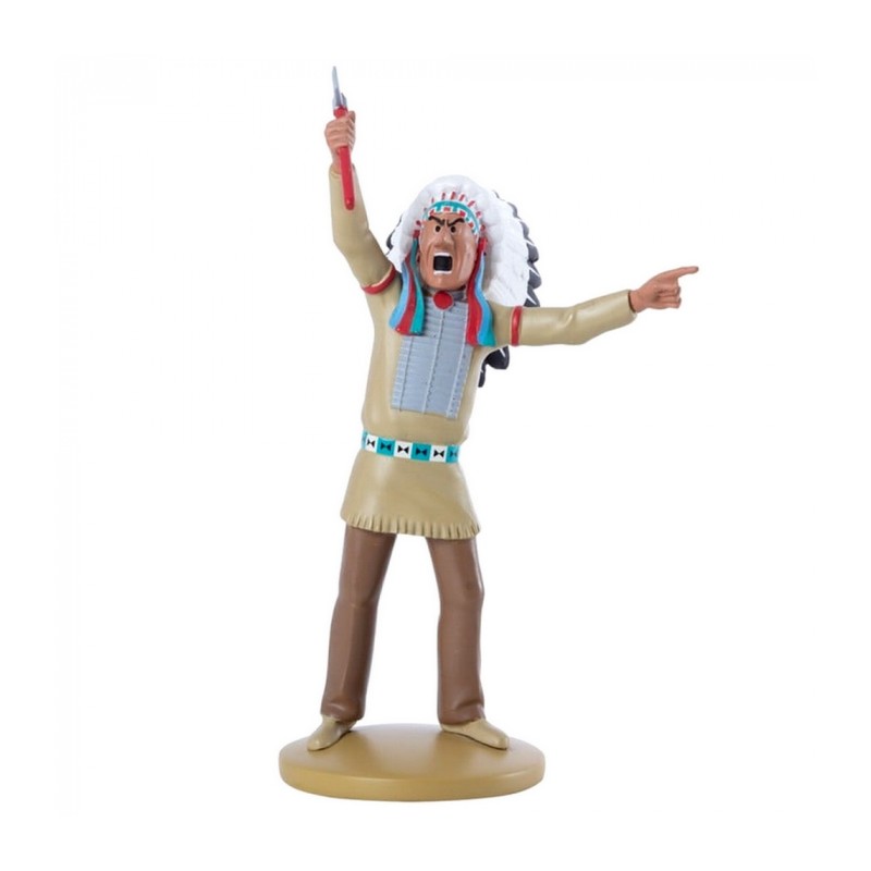 Figurine de collection Tintin, le Grand Chef Indien d'Amérique 13cm (42249)