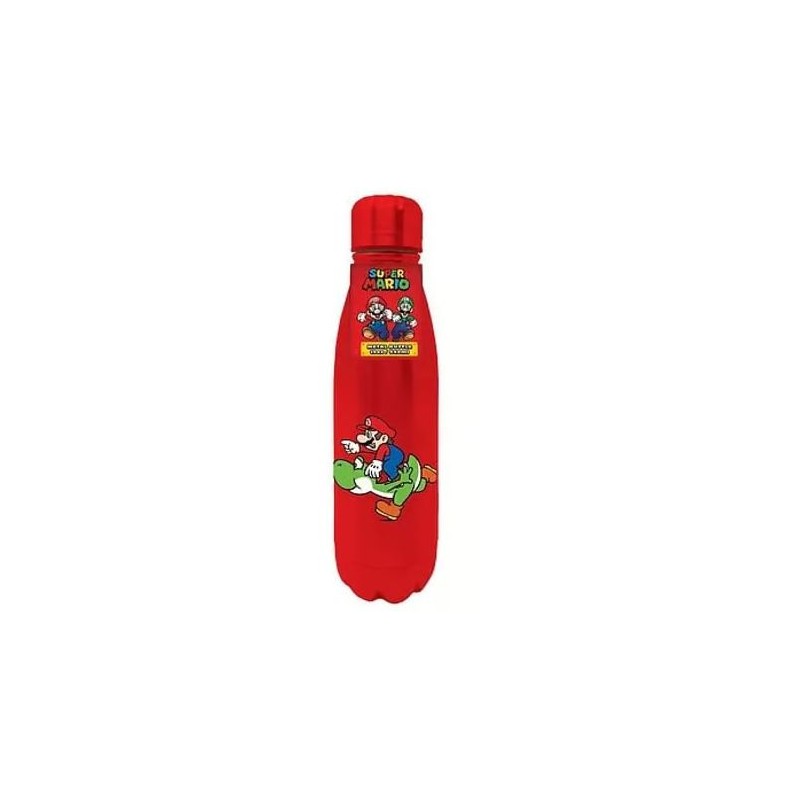 Nintendo - Super Mario - Bouteille d'eau en métal "Mario et Yoshi" 550ml