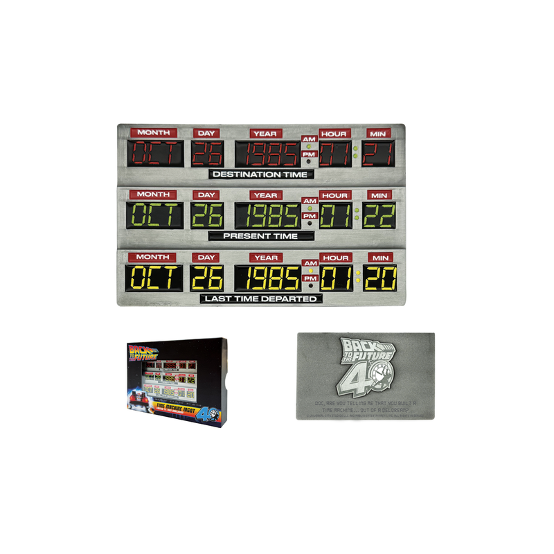 Retour vers le futur - L'ingot Circuit Temporel 40e Anniversaire Édition Limitée