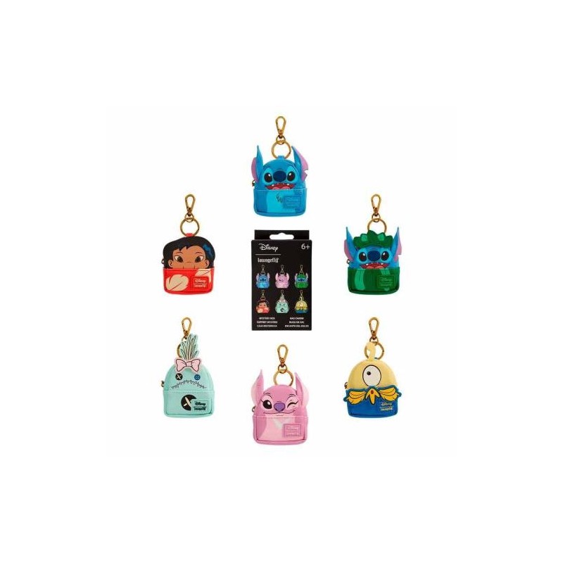 DISNEY - Lilo & Stitch - Mini Backpack Bag Charm Loungefly Mystery Box