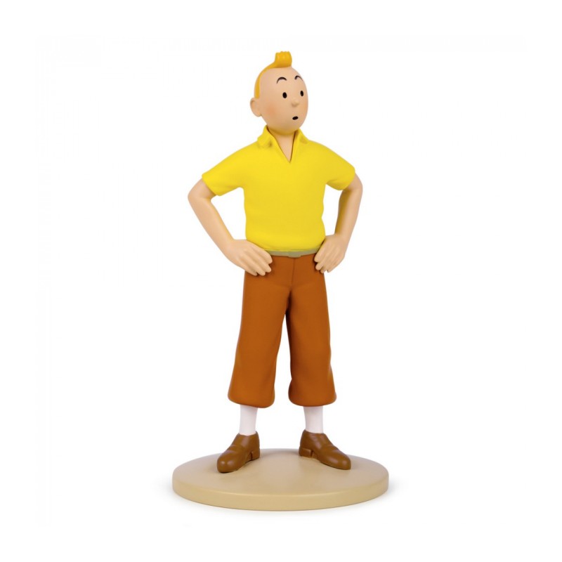 Tintin avec son polo jaune - Collection de figurines en résine - 13 x 6 cm