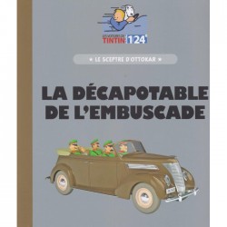 Voiture de collection Tintin, la Ford V8 décapotable marron Nº50 1/24