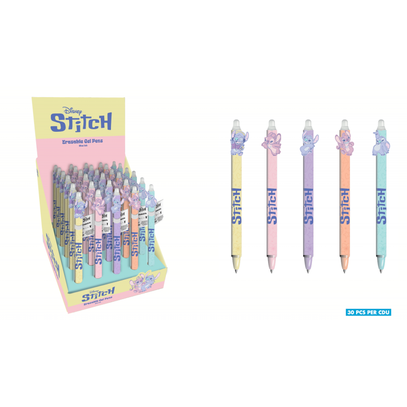 STITCH & ANGEL - Stylo à Gel Effaçable +Head Topper