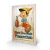 DISNEY - PINOCCHIO CONSCIENCE - IMPRESSION SUR BOIS 40X59CM