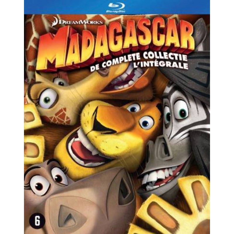 MADAGASCAR COLLECTION COMPLETE 3 BLU RAY