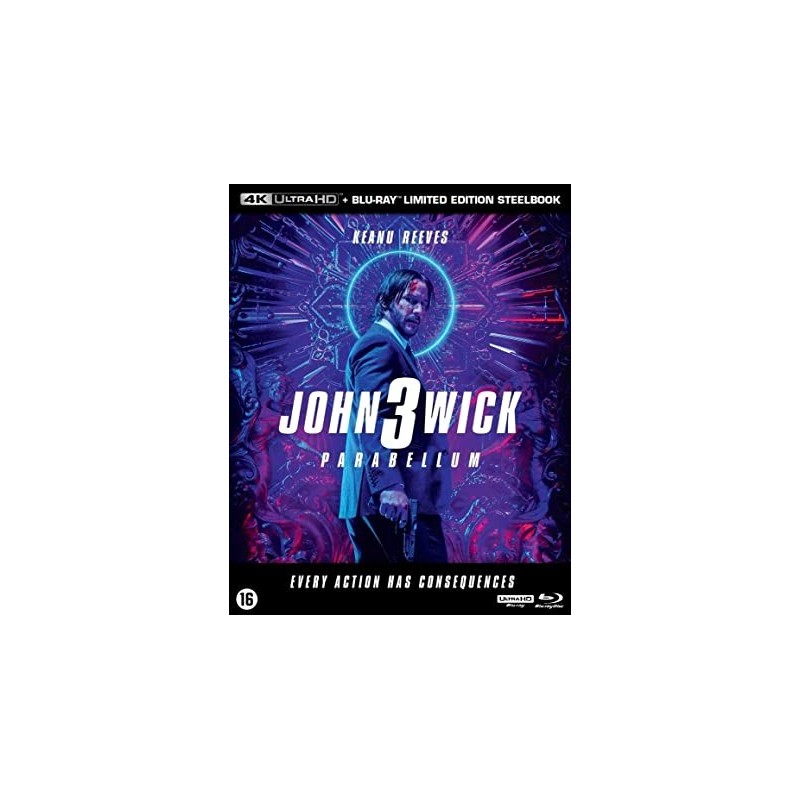 John Wick 3 : Parabellum Boitier Steelbook Edition 4K UHD [Blu-Ray]