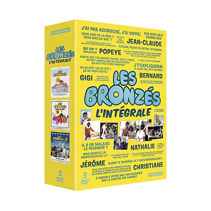 Les Bronzés-L'intégrale 3 DVDS