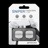 Gioteck - Reposes Pouce (Thumb Grips) Sniper Blanc translucide pour PS5