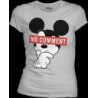 Disney - Mickey No Comment Grey Woment T-Shirt L