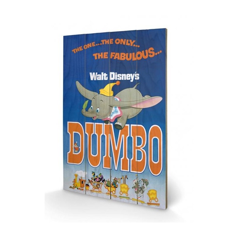 DISNEY - DUMBO - IMPRESSION SUR BOIS 40X59CM