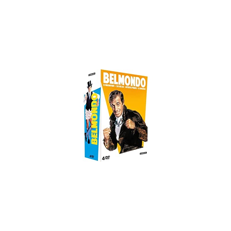 Belmondo-Coffret : Le Magnifique + L'As des as + Joyeuses Pâques + Le Guignolo