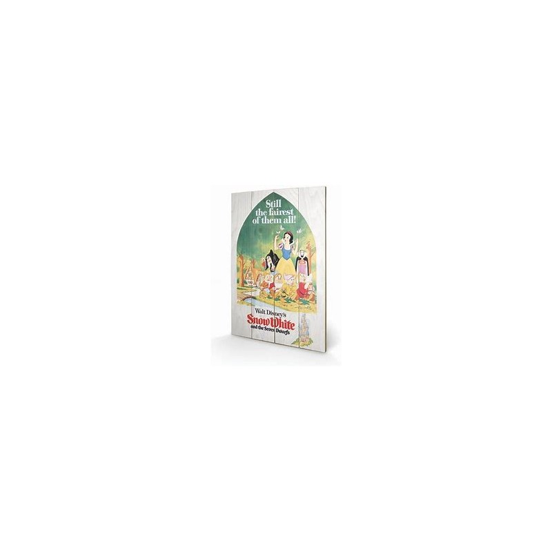 DISNEY - SNOW WHITE STILL THE FAIRES - IMPRESSION SUR BOIS 40X59CM